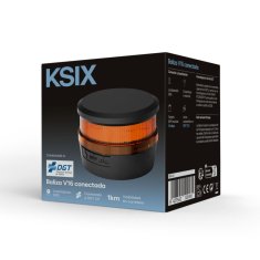 Ksix Safety Light IoT, V16, GPS, vidljivost 1 km, Magnetsku, Baterija uključena