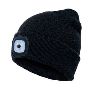 Netscroll Zimska kapa s LED lampom, topla i moderna kapa za noćne aktivnosti, skidiva svjetiljka, idealna za trčanje, kampiranje, ribolov, LightBeanie