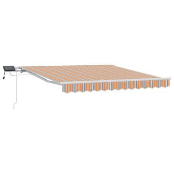 Vidaxl Skrovita tenda Šareni 350 x 250 cm Tkanina i čelik