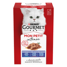 Gourmet Mon Petit mokra hrana za mačke, losos, tuna i pastrva, 8 x (6 x 50 g)