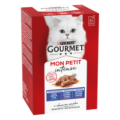 Gourmet Mon Petit mokra hrana za mačke, losos, tuna i pastrva, 8 x (6 x 50 g)