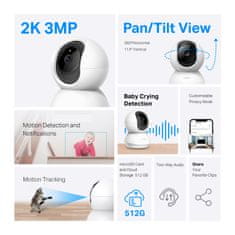 TP-Link Tapo C210 nadzorna kamera, Pan/Tilt, FHD, Wi-Fi