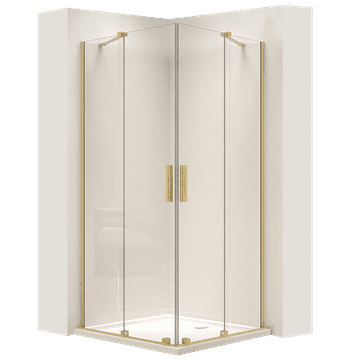 REA Tuš kabina REA Montana Double Gold Brush 80x100