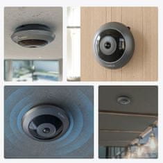 Reolink Fisheye P520 IP kamera, dvosmjerna komunikacija, pametni alarm, siva