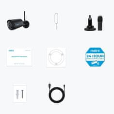 Reolink Argus B320 IP kamera, pametni alarm, IP65 vodootporna, crna