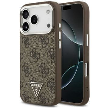 Guess GUESS maskica za IPHONE 17 Pro kompatibilan iz MagSafe GUHMP17LP4TSRCMW (PU 4G W/Triangle Logo SL) smeđa
