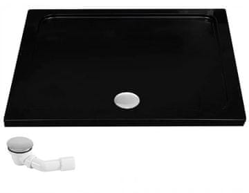 REA Akrilna tuš kada Rea Savoy crna 80x100