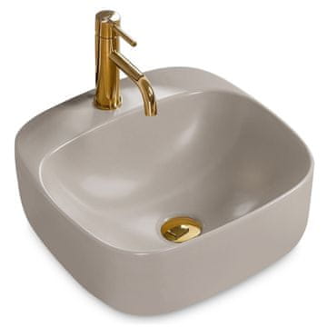 REA Nadblatni umivaonik Rea Luiza 42 Svijetlo sivi MAT