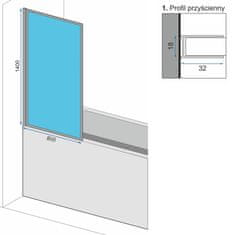 REA Zaslon Rea Lagos 80 crni