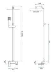 REA Tuš set Rea Navaro sa izljevom