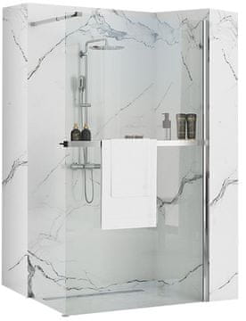 REA Walk In tuš stijena Rea Aero N 100 Transparent s policom i vješalicom Evo