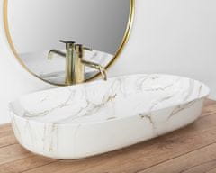 REA Keramički umivaonik na ploči REA CLEO 81 Shiny Aiax