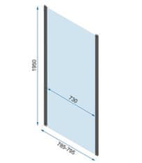 REA Tuš kabina REA Rapid Swing Chrome