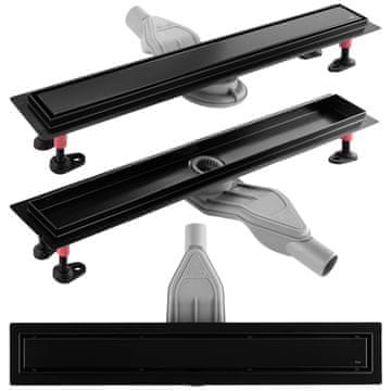 REA Tuš kanalica REA Neox Superflow Black 80