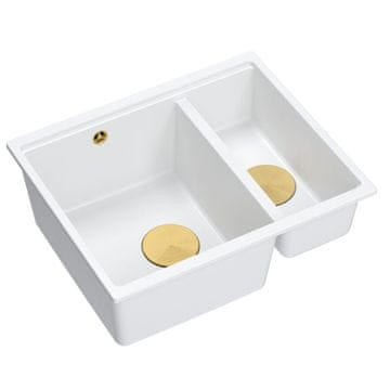 QUADRON granitni sudoper Logan 150 White