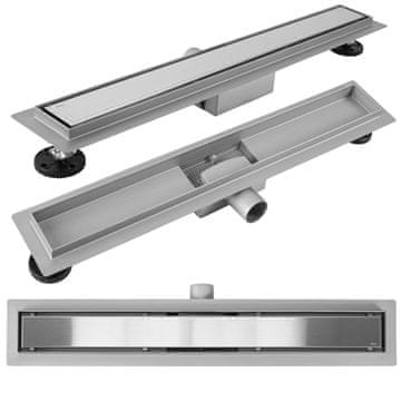 REA Tuš kanalica Rea Neox BRUSH NICKEL 80