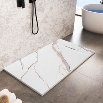 REA Tuš kada Bazalt CARRARA WHITE 90x120