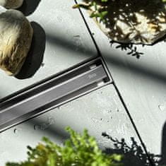 REA Tuš kanalica REA Neox Slim pro NICKIEL BRUSH 90