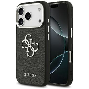 Guess GUESS maskica za IPHONE 17 Pro GUHCP17LP4G4SMCK (4G PU Leather Case with Big 4G and Classic Logo and Silver Metal Camera Frame) crno