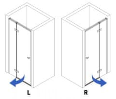 REA Tuš vrata Rea Atlas 100 Chrome