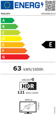 Philips LED TV, 139 cm (55), 4K, Ambilight (55PUS8010/12)