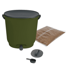 Skaza BOEssential kompostna kanta za kuhinjski prostor, 15,3 l, maslinasta (102394)