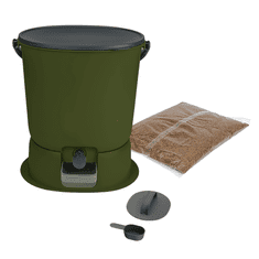 Skaza BOEssential kompostna kanta za kuhinjski prostor, 15,3 l, maslinasta (102394)