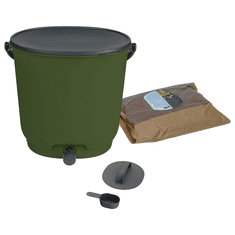 Skaza BOEssential kompostna kanta za kuhinjski prostor, 15,3 l, maslinasta (102394)