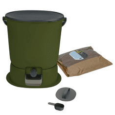 Skaza BOEssential kompostna kanta za kuhinjski prostor, 15,3 l, maslinasta (102394)