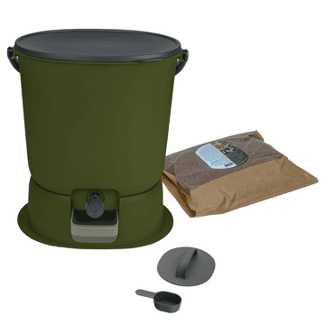 Skaza BOEssential kompostna kanta za kuhinjski prostor, 15,3 l, maslinasta (102394)