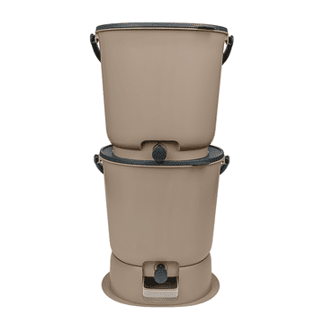 Skaza BOEssential kuhinjski komposter, SET+baza, 15,3 l, cappuccino (102197)