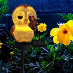 hurtnet Solarna LED vrtna lampa sova 41cm 2W