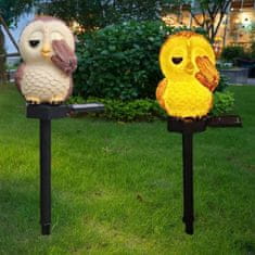 hurtnet Solarna LED vrtna lampa sova 41cm 2W
