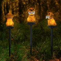 hurtnet Solarna LED vrtna svjetiljka štenci dobrodošli 41cm 2W