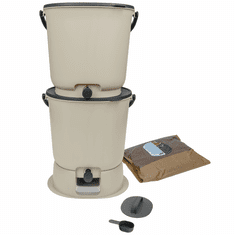 Skaza BOEssential kuhinjski komposter, SET+baza, 15,3 l, krem bijela (102198)