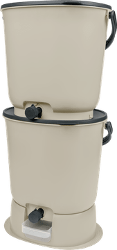 Skaza BOEssential kuhinjski komposter, SET+baza, 15,3 l, krem bijela (102198)