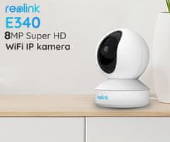 Reolink E340 IP kamera, 8MP 4K Ultra HD, 3x optički ZOOM, automatsko praćenje