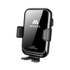 Misura MA04 - Auto držač za telefon s bežičnim QC3.0 punjenjem BLACK
