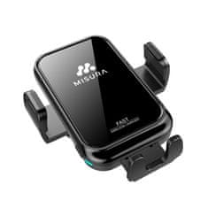 Misura MA04 - Auto držač za telefon s bežičnim QC3.0 punjenjem BLACK