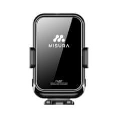 Misura MA04 - Auto držač za telefon s bežičnim QC3.0 punjenjem BLACK