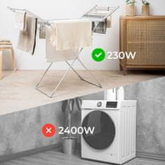 InnovaGoods Sklopivi električni sušilica za rublje s krilima Warmmat 