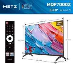 Metz 32" 32MQF7000Z, QLED, televizor