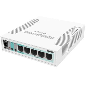 Mikrotik RB260GS (CSS106-5G-1S) 5-port 5x Gigabit PoE RJ45 1x SFP+ pametni mrežni preklopnik switch