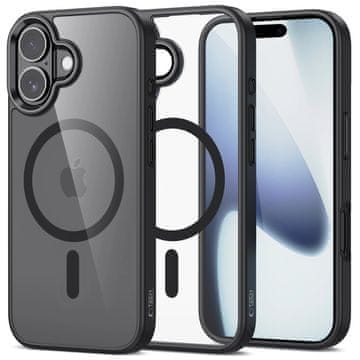 Tech-protect MagMate MagSafe maska za iPhone 17, crna/prozirna