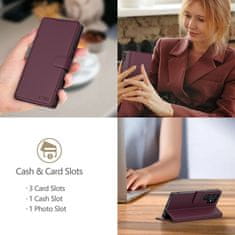 Tech-protect Wallet preklopna maska za Samsung Galaxy A26 5G / A17 4G / 5G, bordo