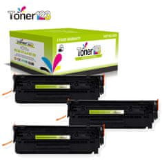 Toner123 Komplet HP 12X / 12A / Q2612X / Q2612A / LaserJet 1010, 1012, 1015, 1018, 1020, 1022, 3015, 3020, 3030, 3050, 3055, M1005, M1300, M1319 zamjenski toneri (3) - 3 × crna XXL
