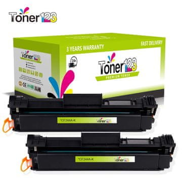 Toner123 Komplet HP 44A / CF244A / LaserJet Pro M15, LaserJet Pro MFP M28 zamjenski toneri (2) - 2 × crna