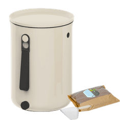 Skaza Kuhinjski komposter Bokashi Organko 2, 2x 9,6l, krem bijeli (100892)