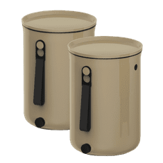 Skaza Kuhinjski komposter Bokashi Organko 2, 2x 9,6l, cappuccino (100895)