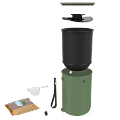 Skaza Kuhinjski komposter Bokashi Organko 2, 2x 9,6l, maslina (100889)